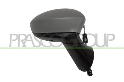 DOOR MIRROR RIGHT-CABLE-PRIMED-CONVEX-CHROME