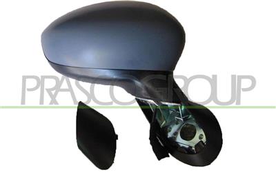 DOOR MIRROR RIGHT-MANUAL-BLACK-CONVEX