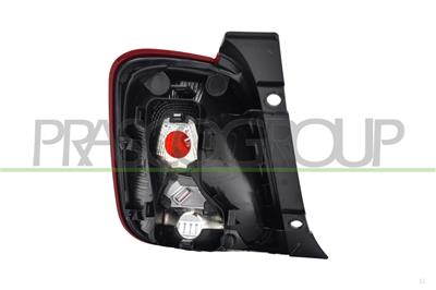 TAIL LAMP RIGHT-WITHOUT BULB HOLDER-WITH COVER-RED