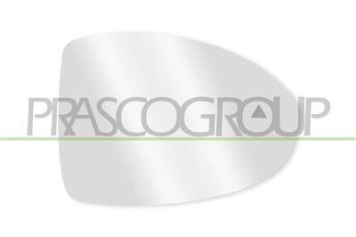 MIRROR GLASS BASE RIGHT-HEATED-WITH BLIS-CONVEX