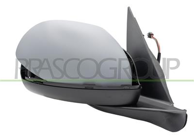 DOOR MIRROR RIGHT-ELECTRIC-PRIMED-HEATED-WITH SENSOR-CONVEX-7 PINS