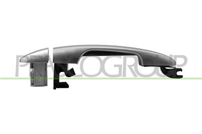 FRONT/REAR DOOR HANDLE RIGHT-OUTER-SILVER