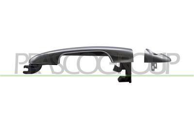 FRONT DOOR HANDLE LEFT-OUTER-SILVER-WITH KEY HOLE