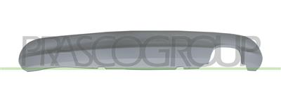 REAR BUMPER SPOILER-PRIMED-WITH SINGLE EXHAUST ON RIGHT SIDE MOD. POP/LOUNGE