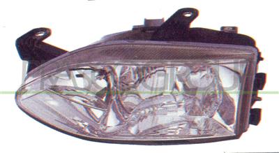 HEADLAMP LEFT H7+H1 ELECTRIC-SMOOTH GLASS MOD. > 04/01