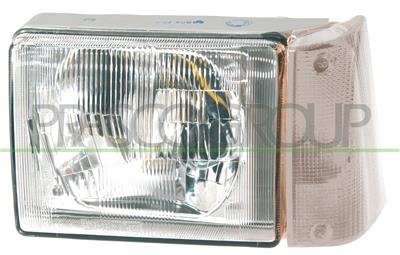 HEADLAMP ASYMM. RIGHT H5 MANUAL-WITH CLEAR LAMP