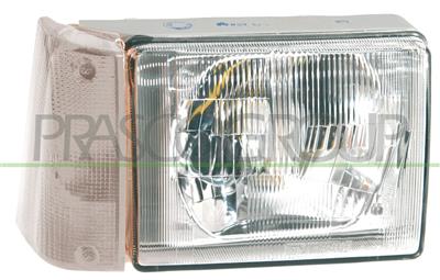 HEADLAMP ASYMM. LEFT H5 ELECTRIC-WITHOUT MOTOR-WITH CLEAR LAMP