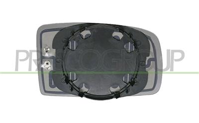 MIRROR GLASS BASE RIGHT-CONVEX-CHROME