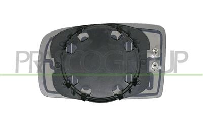 MIRROR GLASS BASE LEFT-HEATED-CONVEX-CHROME