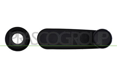 FRONT/REAR WINDOW HANDLE-RIGHT/LEFT-BLACK-TEXTURED FINISH