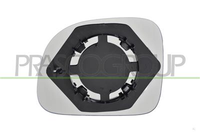 MIRROR GLASS BASE RIGHT-CONVEX-CHROME