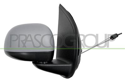 DOOR MIRROR RIGHT-CABLE-PRIMED-WITH SENSOR-CONVEX-CHROME