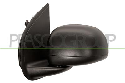 DOOR MIRROR LEFT-ELECTRIC-BLACK-CONVEX-3 PINS