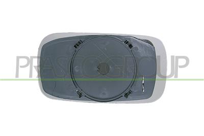 MIRROR GLASS BASE RIGHT-HEATED-CONVEX-CHROME