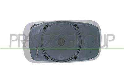 MIRROR GLASS BASE LEFT-HEATED-CONVEX-CHROME