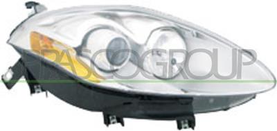 HEADLAMP RIGHT H1+H1 ELECTRIC-WITH MOTOR-CHROME