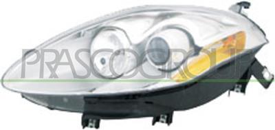 HEADLAMP LEFT H1+H1 ELECTRIC-WITH MOTOR-CHROME