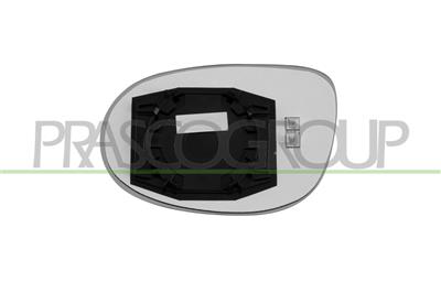 MIRROR GLASS BASE RIGHTHEATED-CONVEX-BLUE