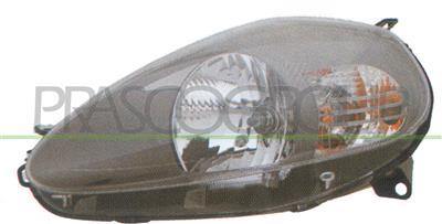 HEADLAMP LEFT H4 ELECTRIC-WITH MOTOR-GRAY/IRON MOD. > 08