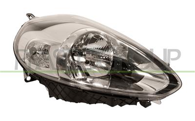 HEADLAMP RIGHT H4 ELECTRIC-WITH MOTOR-CHROME