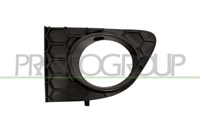 BUMPER GRILLE LEFT-BLACK-WITH FOG LAMP HOLE