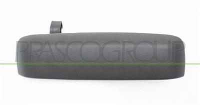 FRONT DOOR HANDLE LEFT-OUTER-BLACK-WITH KEY HOLE
