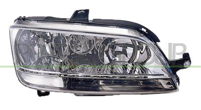 HEADLAMP RIGHT H7+H1+H1 ELECTRIC-WITH MOTOR-SILVER-CLEAR LAMP MOD. 01/06 >