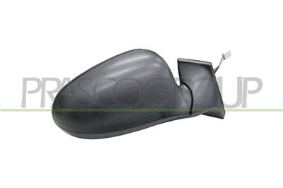 ESPEJO DERECHO ELECTRICO-NEGRO-CONVEXO/CROMADO-MOD. 2008 >