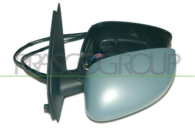 DOOR MIRROR LEFT-ELECTRIC-HEATED-PRIMED-WITH SENSOR-ASPHERICAL-CHROME MOD. 3 DOOR