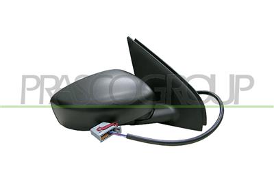 DOOR MIRROR LEFT-ELECTRIC-BLACK-HEATED-WITH SENSOR-ASPHERICAL-CHROME MOD. 5 DOOR