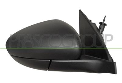 DOOR MIRROR RIGHT-WITH CABLE-BLACK-WITH SENSOR-CONVEX-2 PINS
