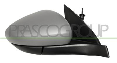 DOOR MIRROR RIGHT-WITH CABLE-PRIMED-WITH SENSOR-CONVEX-2 PINS