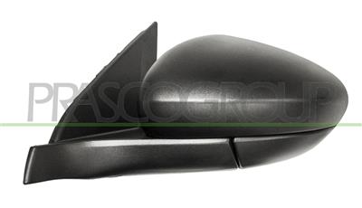DOOR MIRROR LEFT-ELECTRIC-BLACK-CONVEX-3 PINS