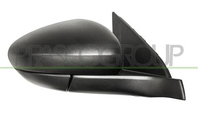 DOOR MIRROR RIGHT-ELECTRIC-BLACK-HEATED-WITH SENSOR-CONVEX-7 PINS
