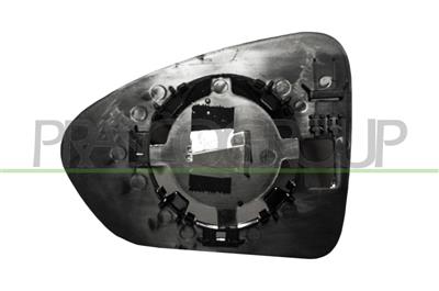 VERRE DE RETROVISEUR DROIT-CONVEX-CHROME'