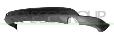 REAR BUMPER-LOWER-BLACK-TEXTURED FINISH WITH SINGLE EXHAUST ON RIGHT SIDE