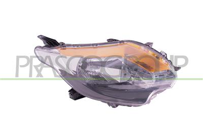 HEADLAMP RIGHT H4 ELECTRIC-BLACK-WITH MOTOR
