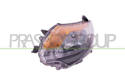 HEADLAMP LEFT H4 ELECTRIC-BLACK-WITH MOTOR