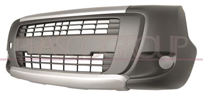 FRONT BUMPER-BLACK-WITH UPPER AND LOWER BAND SILVER PAINTED MOD. ADVENTURE