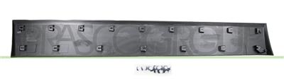 REAR LEFT DOOR MOLDING-LOWER-WITH CLIPS-BLACK
