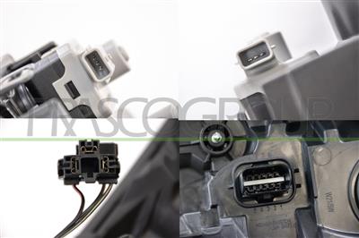 OPTICA DERECHA H4 ELECTRICA-CON MOTOR-CON LUZ W21/5W