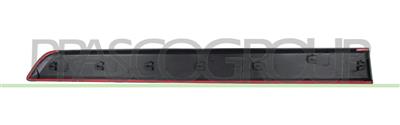 FRONT DOOR MOLDING LEFT-WITH CLIPS-BLACK-TEXTURED FINISH