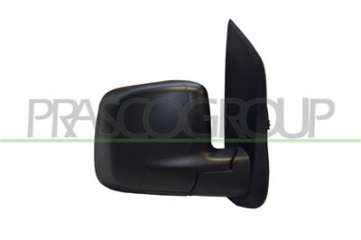 DOOR MIRROR RIGHT-CABLE-BLACK-CONVEX-CHROME