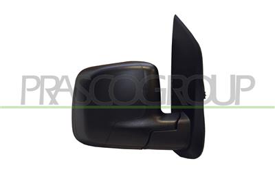 DOOR MIRROR RIGHT-ELECTRIC-BLACK-HEATED-WITH SENSOR-CONVEX-CHROME-7 PINS
