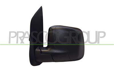 DOOR MIRROR LEFT-ELECTRIC-BLACK-HEATED-CONVEX-CHROME-7 PINS