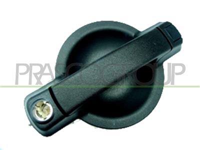 FRONT DOOR HANDLE RIGHT-OUTER-BLACK-WITH KEY HOLE