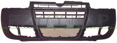 FRONT BUMPER-BLACK-WITH BUMPER GRILLE-CENTRE-WITH TOW HOOK COVER