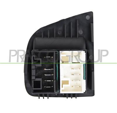 FRONT DOOR LEFT WINDOW REGULATOR PUSH-BUTTON PANEL-BLACK-2 SWITCHES-10 PINS