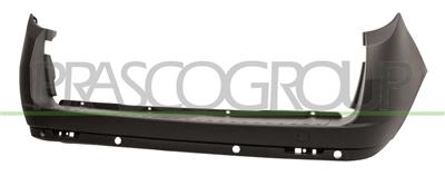 REAR BUMPER-BLACK-TEXTURED FINISH-OPEN SIDE TAILGATE WITH PDC-WITH TOW HOOK COVER