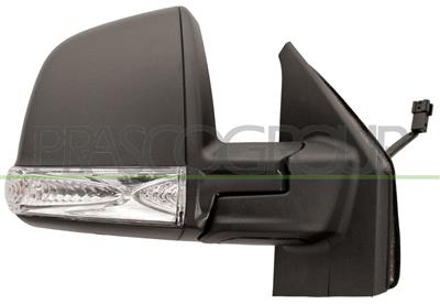 DOOR MIRROR RIGHT-CABLE-BLACK-WITH LAMP MOD. COMBI/PANORAMA